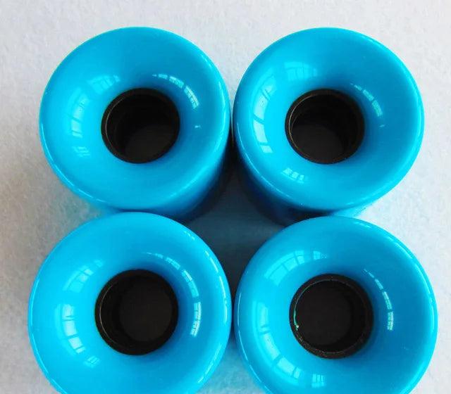 4 Pieces 78A 60*45mm LED Flash Longboard Wheel DanceBoard Transparent Skateboard Wheel PU Double Rocker Flashing Wheel