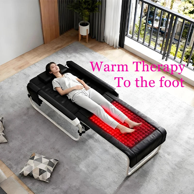 Best Selling Cama De Masaje Portable Folding Massage V4 Jade Stone Bed with Adjustable Heat for Salon and Home Therapy