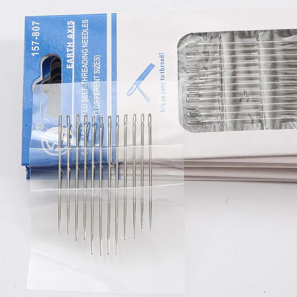 12Pcs/Set Sewing Needles Sewing Pins Set for Home DIY Crafts Household Different Sizes Suitable for Handmade