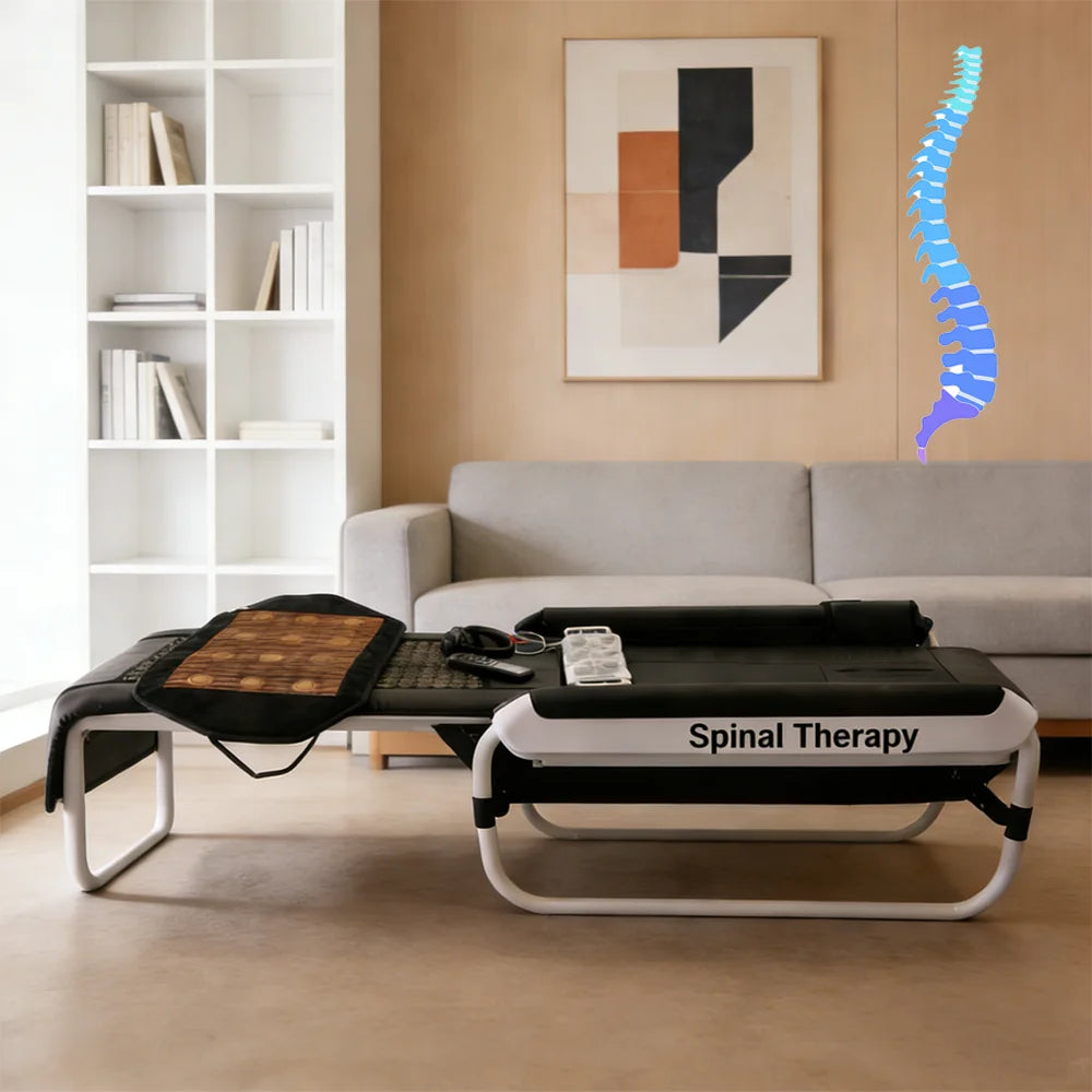 Professional Jade Massage Bed with Infrared Heat & Spinal Traction for Beauty and Home Care