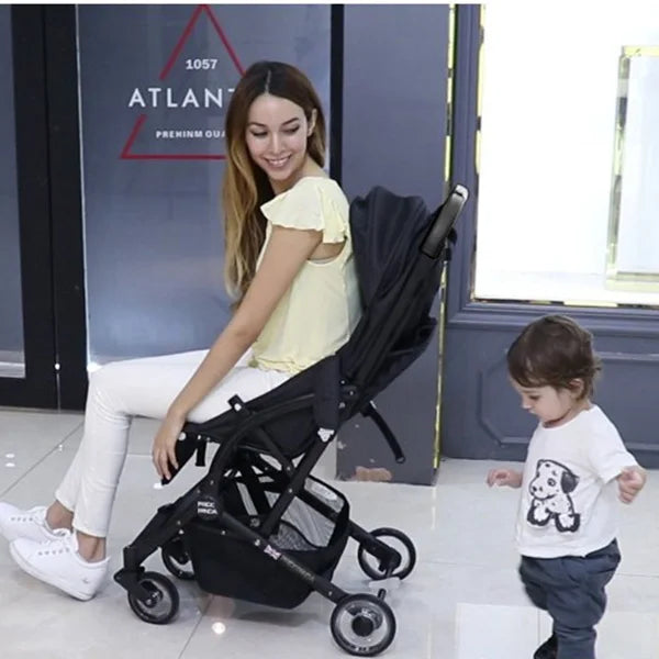 Wholesale Free Adjustable Strong Mall Cool Eco-friendly Linen Baby Stroller for Kids Foldable