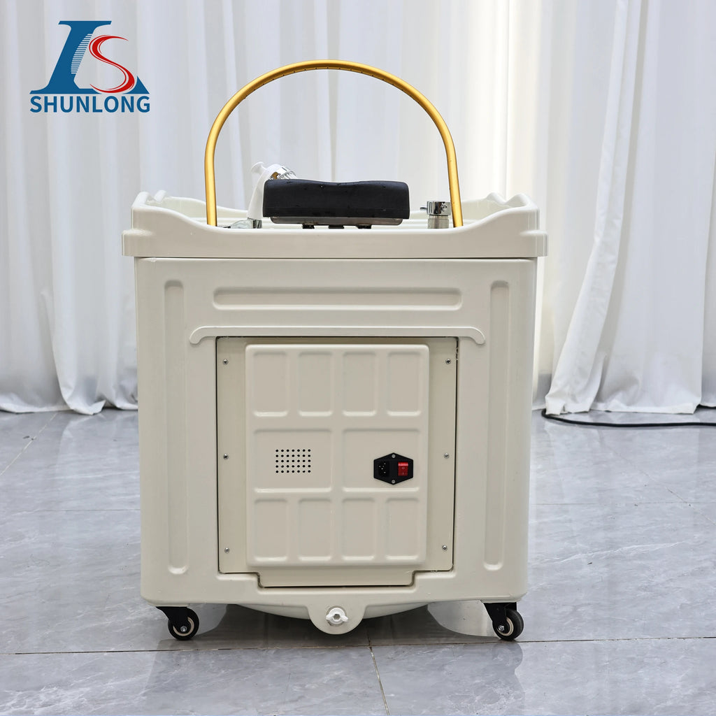 In Stock Pipeless Water Tank Salon Furniture Portable Adjustable Shampoo Basin with 60l Waste Water Bucket 30l