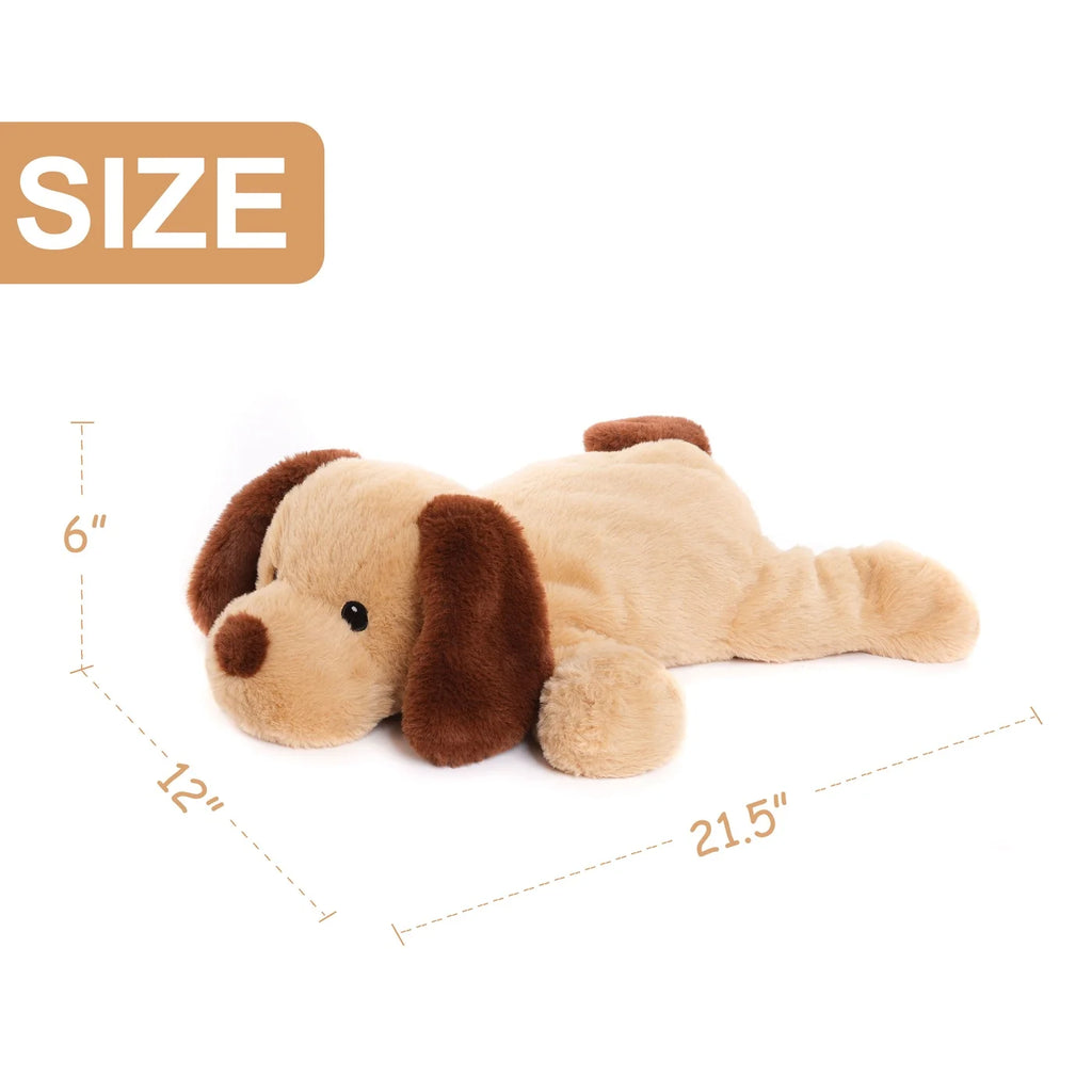 1kg Weighted Plush Dog Toy Soft Stuffed Animal Puppy Heavy Anxiety Relief Sensory Doll for Kids Gift