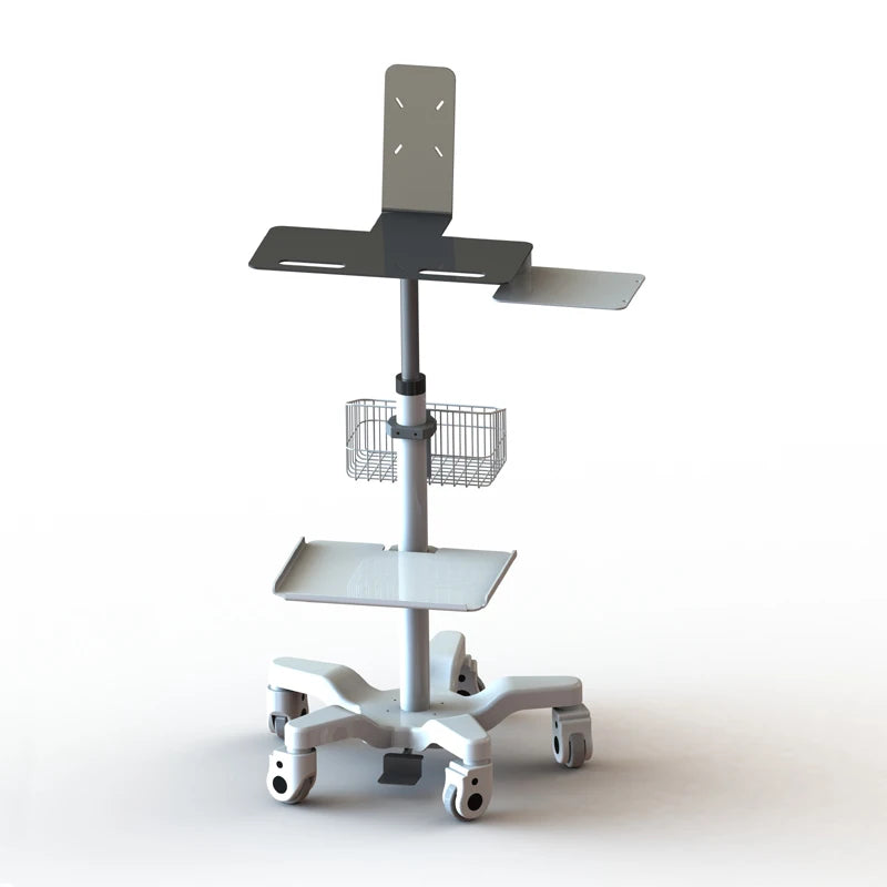 Ergonomic Design High-end Aluminum Hospital Monitor Stand/Dental Nursing Trolley/ Medical Tablet Cart