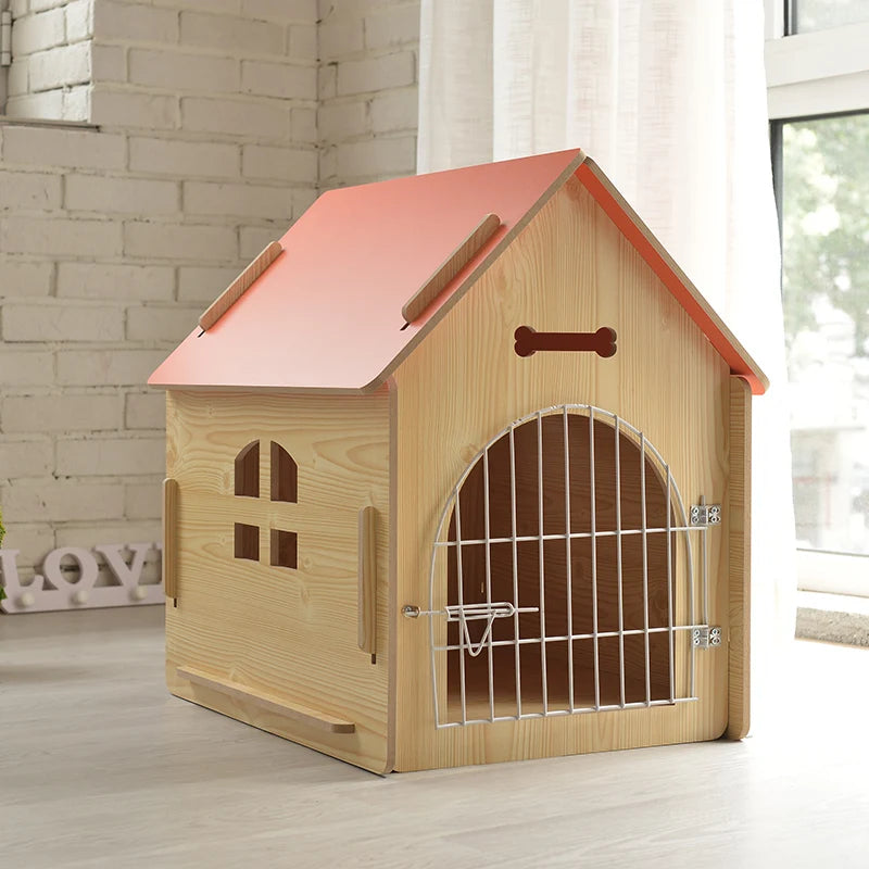 Yueshang New Wood Dog House Pet Kennel Pet Bed Mat Cat Nest a Wood Dog Premises Manufacturers Direct Sales