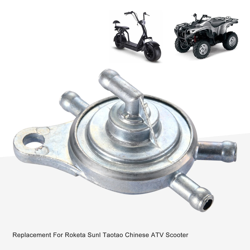 GOOFIT GY6 50cc 150cc 3 Way Vacuum Fuel Pump Petcockr Roketa Su Replacement for Fonl Taotao Chinese ATV Scooter