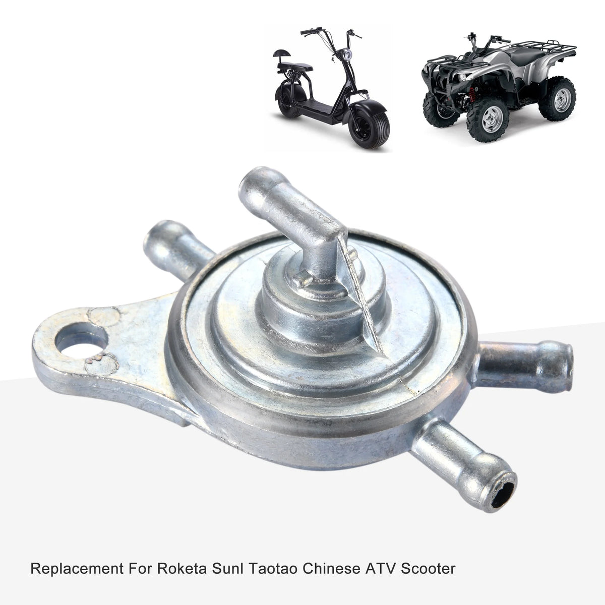 GOOFIT GY6 50cc 150cc 3 Way Vacuum Fuel Pump Petcockr Roketa Su Replacement for Fonl Taotao Chinese ATV Scooter