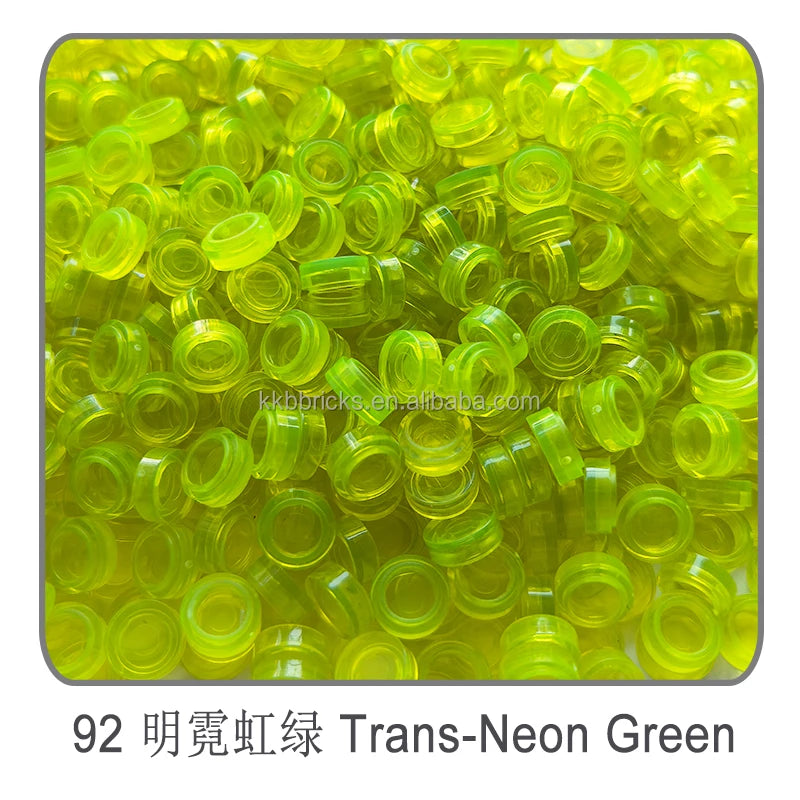 1kg Flat Tile 1x1 98138 Round Building Blocks Plastic MOC Bricks Parts Pixel Art DIY, Compatible DIY pixel Art Blocks