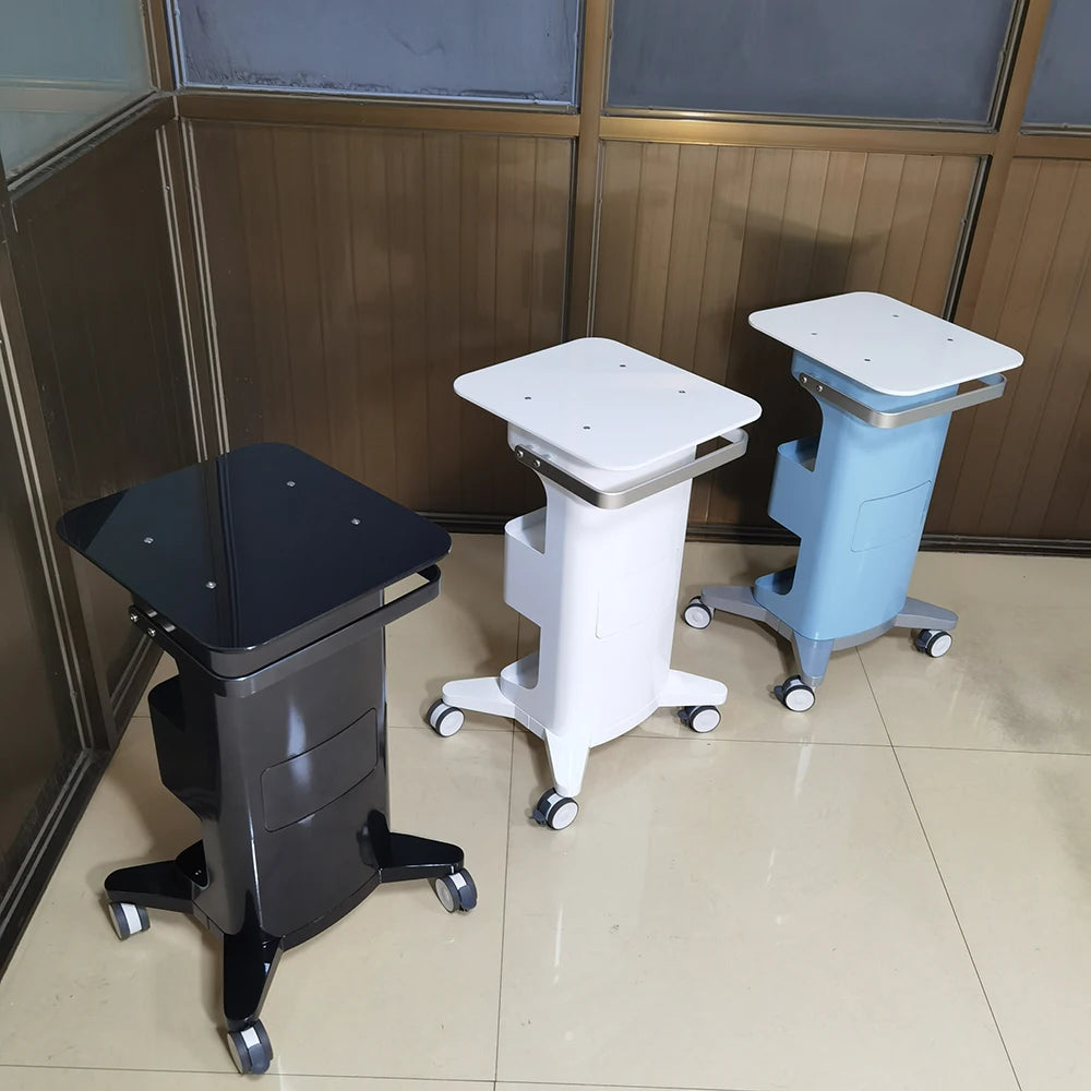 Free Shipping Luxury Spa Salon Trolley Cart Plastic Modern Design Hospital Use Facial Beauty Equipment