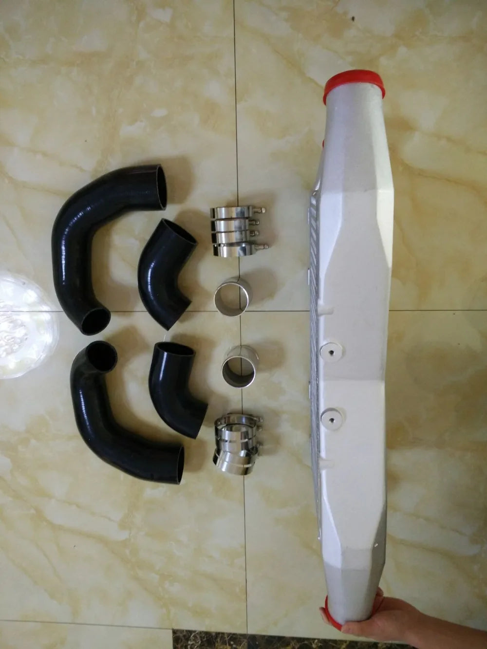 Intercooler for nissan GT-R GTR R35 Front Mount Intercooler Kit for R35 GT-R/GTR R35 HOSES AND CLAMPS 1000BHP FMIC