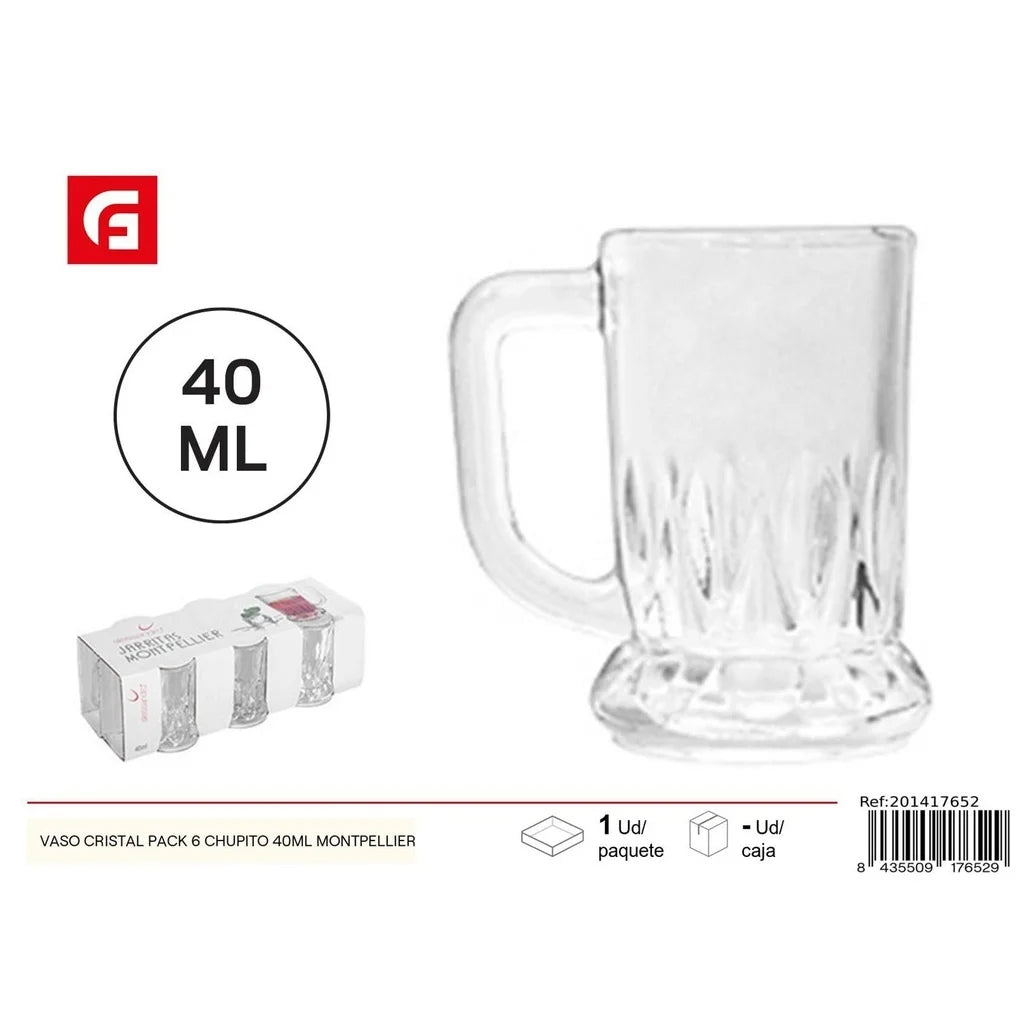 Glass tumbler, 6-pack of 40ml shots - Glass tableware