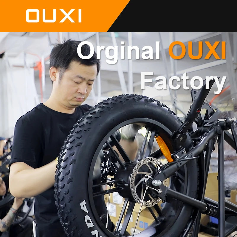 USA Stock OUXI GT 2000 250W Electric Cycle City Hybrid Mountain Bicycle Off Road Ebike Adult Fat Tire Electric Dirt Bike