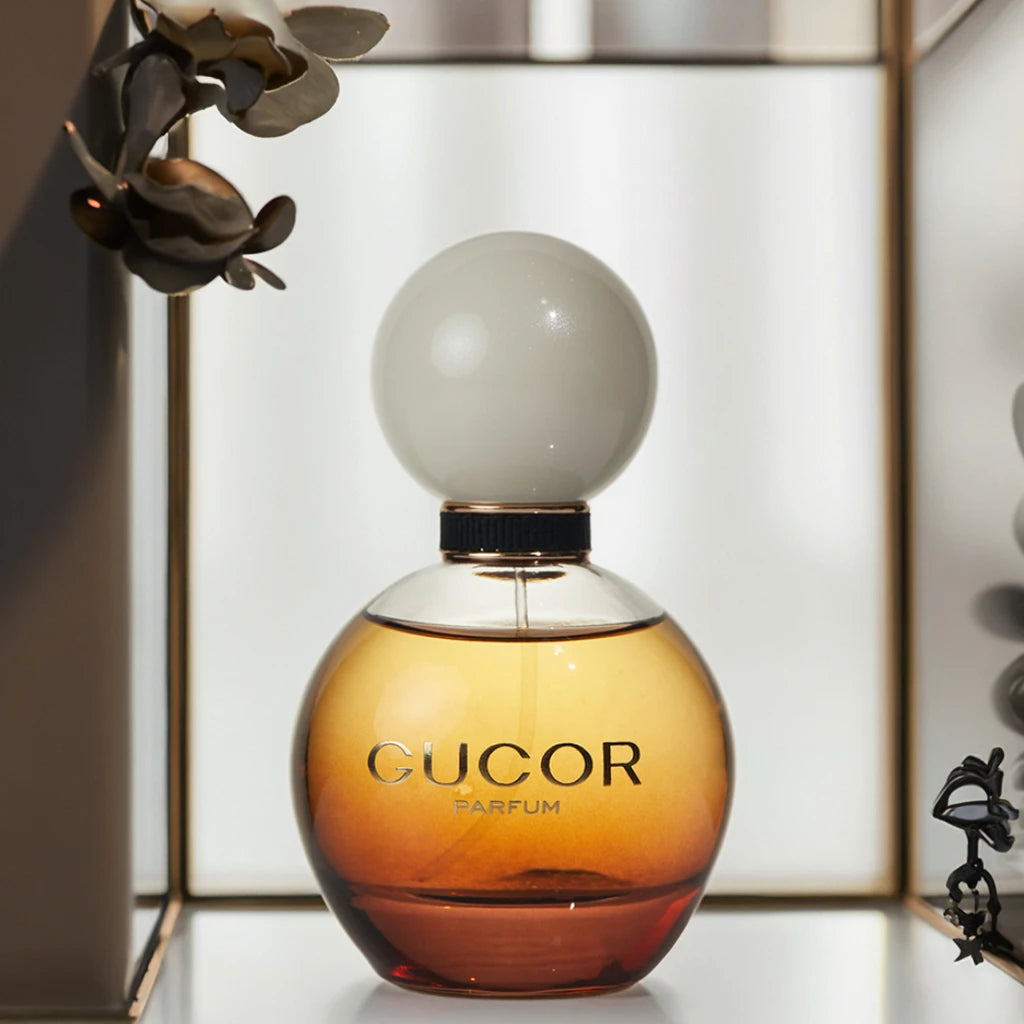 GUCOR 02 Series Women's Perfume 60ml High Transparency Glass with Fine Mist Nozzle French Sparkling Pearl Collection