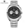 PAGANI DESIGN Men's Watches Retro Panda Dial Quartz Watch Men Japan VK63 Chronograph Sapphire Glass Wrist Watch Men 2026New-1782