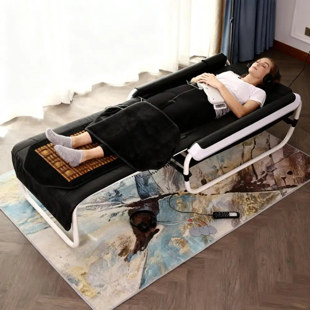 Home Use Professional Jade Massage Bed with Far Infrared Heating Care Cama De Masaje for Spine Care and Muscle Therapy