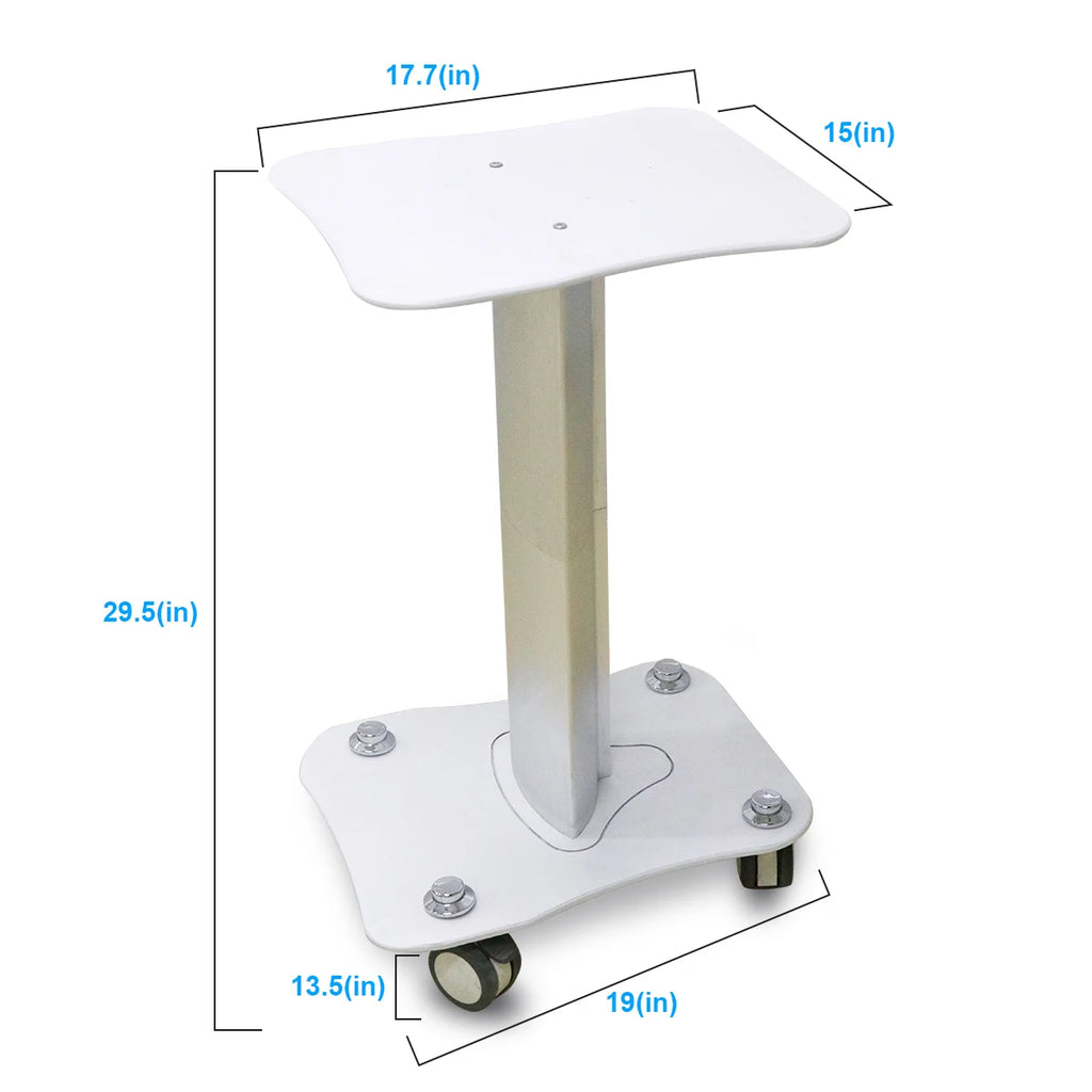 Esthetician Spa Hair Tray Instrument Storage Equipment Steel Aluminum Mobile Rolling Wheel Stand Cart Beauty Salon Trolley