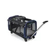 Airline Approved Mesh Breathable Travel Pet Stroller Trolley Dog Cat Backpack Pet Carrier With Wheels