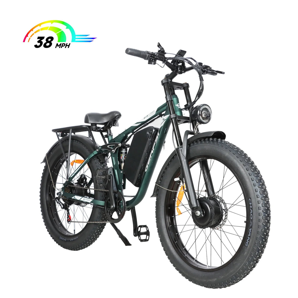 US in Stock Free Shipping 48v 3000w 25ah All Terrain Fat Tire Electric Snow Bike 55kmh/34mph 60km Range Electric Mountain Bike