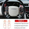 For Land Rover Range Rover Sport Voque Evoque Velar Steering Wheel Button Decorative Frame For Discovery 5/Sport