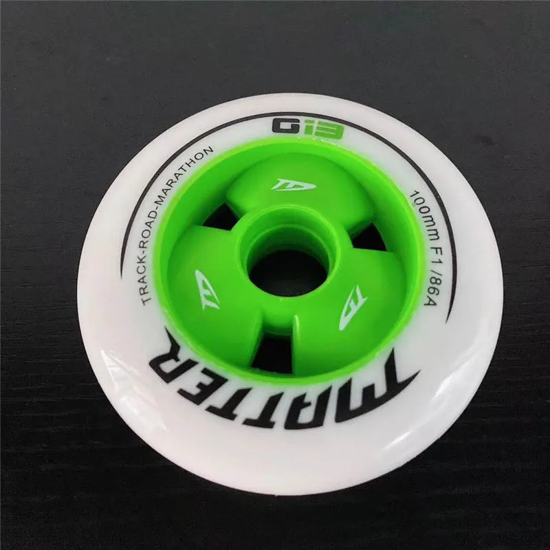 MATTER Gi3 inline speed skates tyre G13 speed skating wheels 86A 90mm 100mm 110mm Track Road Marathon Race ruedas F1 Speed Wheel