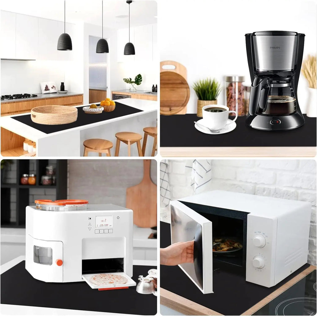 FDA Large Size Silicone Kitchen Table Mat Silicone Counter Mat Heat Resistant Kitchen Counter Top Protector Non Slip Mat