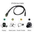 1T4 Main Cable for Bafang 8FUN, Mid Hub Motor Kits, E-Bike, BBS01B, BBS02B, BBSHD Connect, Brake Display, Electric Bicycle