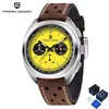 PAGANI DESIGN Men's Watches Retro Panda Dial Quartz Watch Men Japan VK63 Chronograph Sapphire Glass Wrist Watch Men 2026New-1782