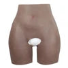 Plus Size Firm Shapers 2.0cm Padded Buttocks 100% Silicone Bodysuit Women's Underwear Open Crotch Design for Transgender