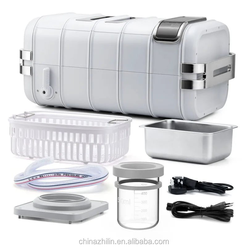 CD-4831 Ultrasonic Electric Dental Cleaner with LED Display and 4 Keys for Household Cleaning and Glasses