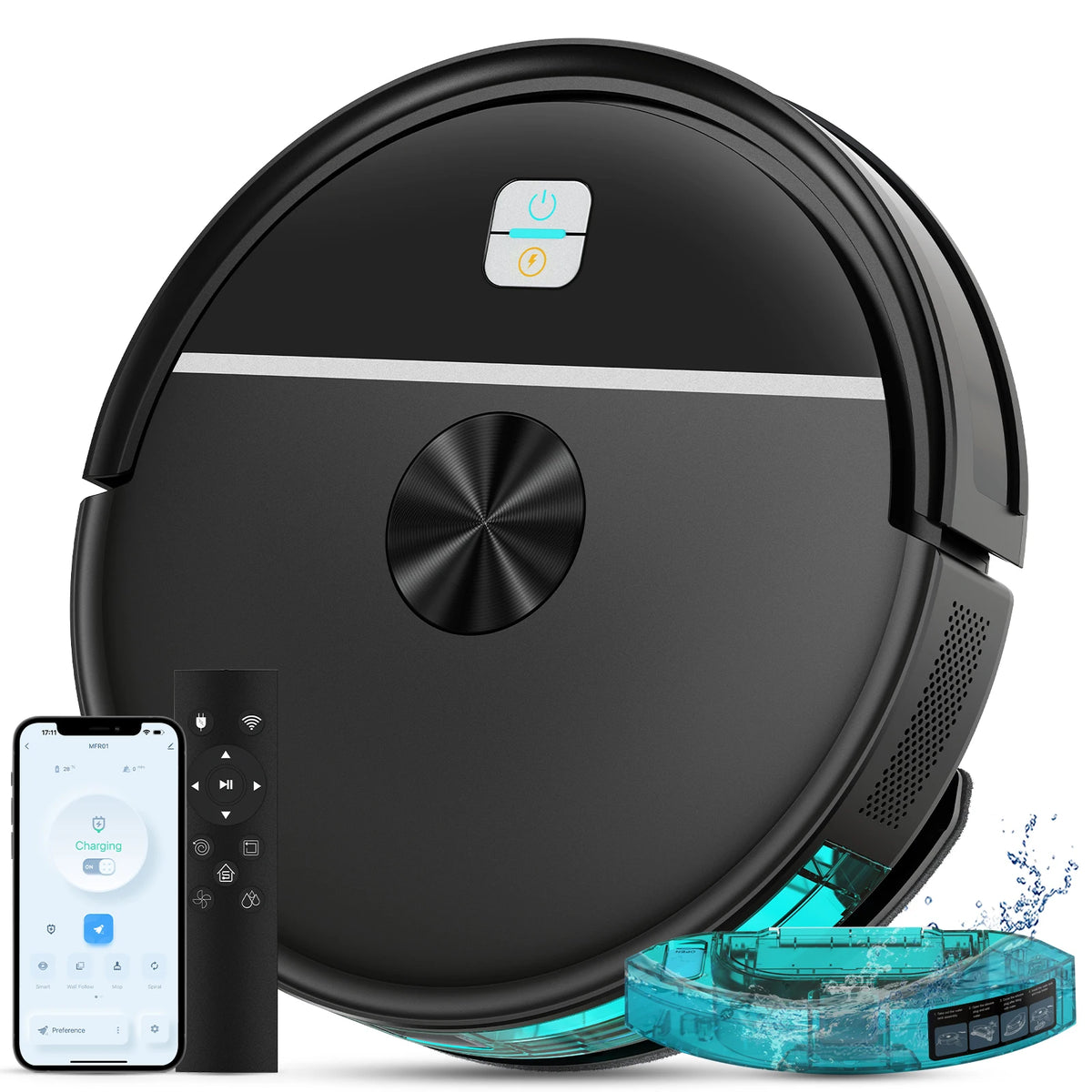 US Local Stock 3 in 1 Wet Dry Mop Household Floor Cleaner Robot Vacuum Cleaner Aspiradora Robot Wireless 3500Pa Strong Suction