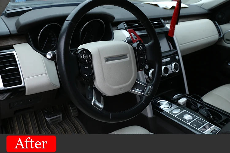 For Land Rover Range Rover Sport Voque Evoque Velar Steering Wheel Button Decorative Frame For Discovery 5/Sport