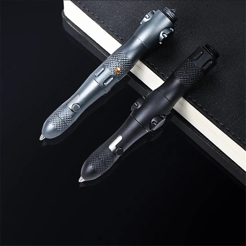 Multi-functional Self Defense Tactical Pen Portable Lighting Defense Pen, Outdoor Emergency Survival Broken Window Tactical Pen