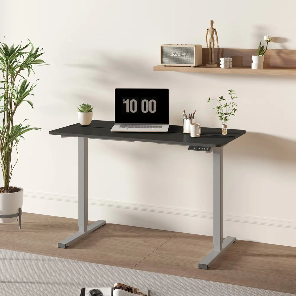 Electric Adjustable Height Standing Desk Two-Piece Tabletop Eco-Friendly Modern Design for Home Office Office Building Bedroom