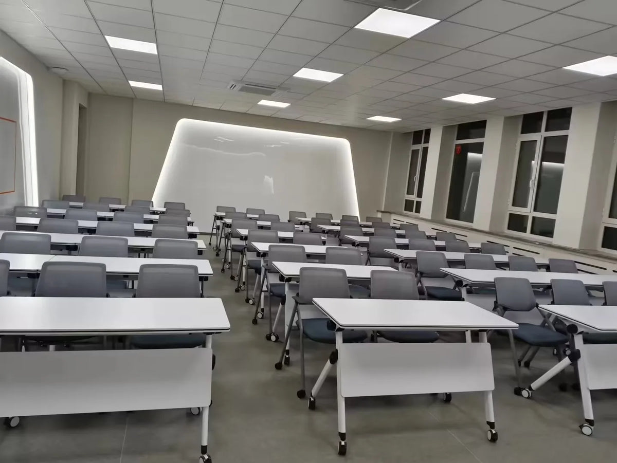 Folding Desk Mobile Conference Training Table/School Learning Desk with Wheels/Office Furniture