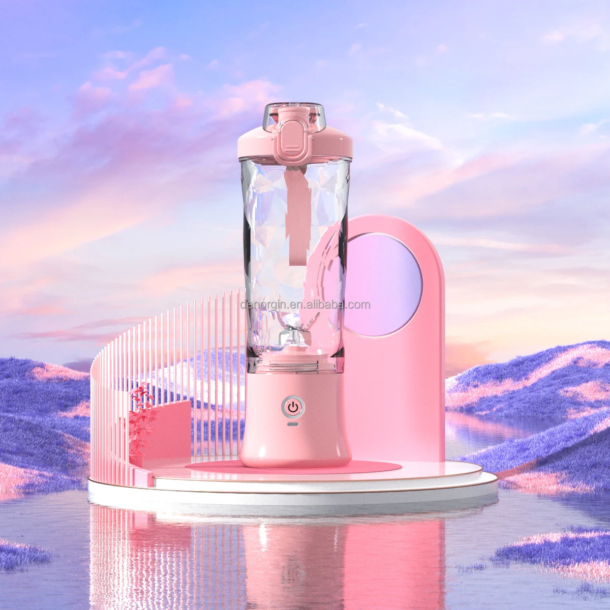 600ML Big Capacity Mini Blender Electric Rechargeable Waterproof Hand Blender Powder Juicer Portable Blender