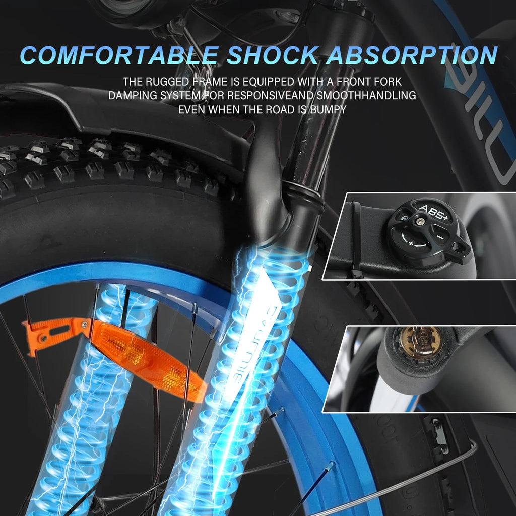 US in Stock Free Shipping Fat Tire E-bike 3000W 21 Speed for Mountain Off Road Riding Snow Electric Bike
