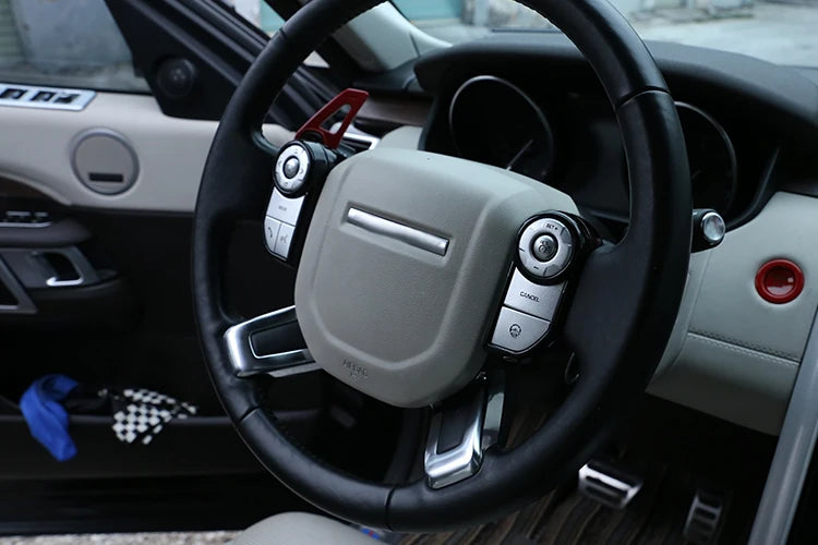 For Land Rover Range Rover Sport Voque Evoque Velar Steering Wheel Button Decorative Frame For Discovery 5/Sport