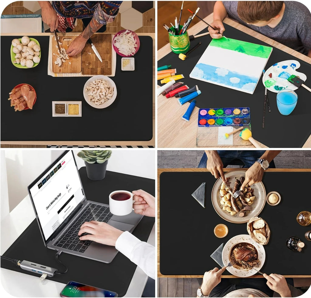 FDA Large Size Silicone Kitchen Table Mat Silicone Counter Mat Heat Resistant Kitchen Counter Top Protector Non Slip Mat