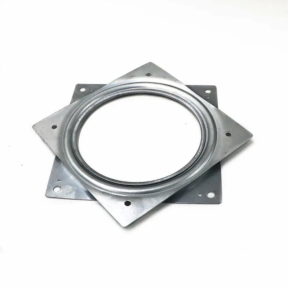 2/3/4/6 Inch Galvanized Square Swivel Plate 360 Degree Full Ball Bearing Lazy Susan Plate Storage Rack for Efficient Storage