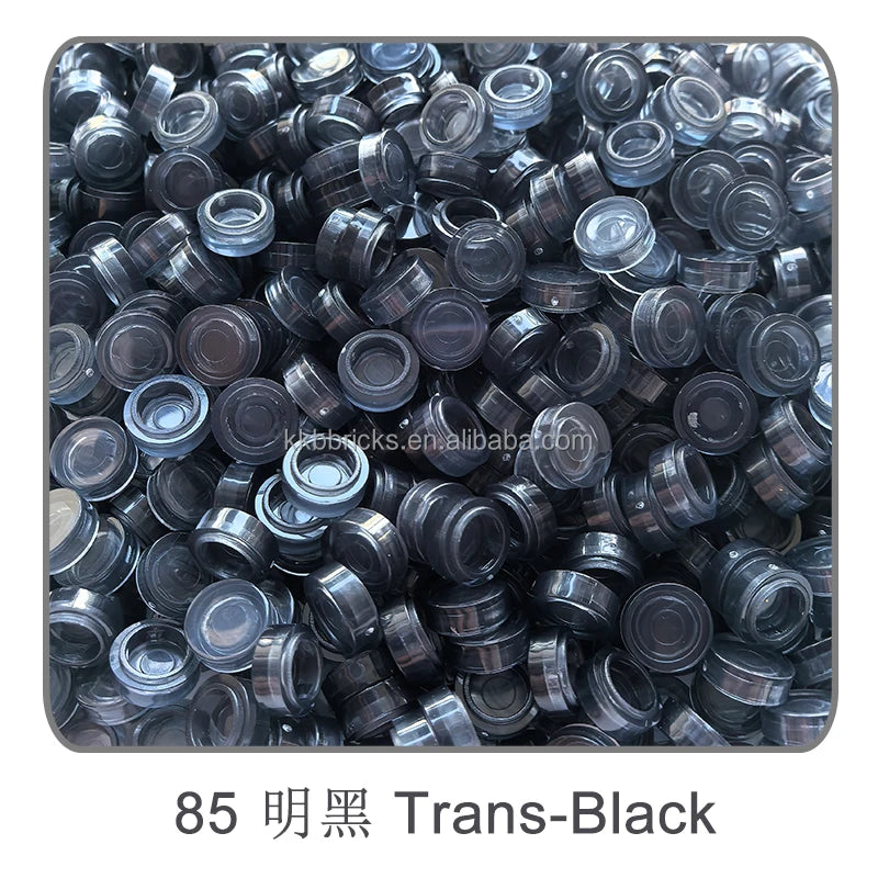 1kg Flat Tile 1x1 98138 Round Building Blocks Plastic MOC Bricks Parts Pixel Art DIY, Compatible DIY pixel Art Blocks