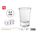 Set of 6 Florence Shot Glasses, 6.5 cm - Glass Cups for Liquors