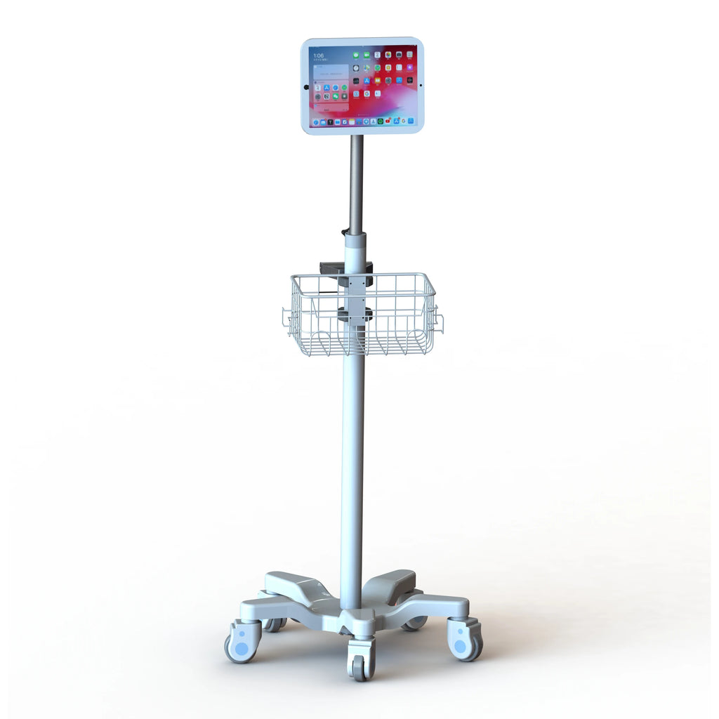 Ergonomic Design High-end Aluminum Hospital Monitor Stand/Dental Nursing Trolley/ Medical Tablet Cart