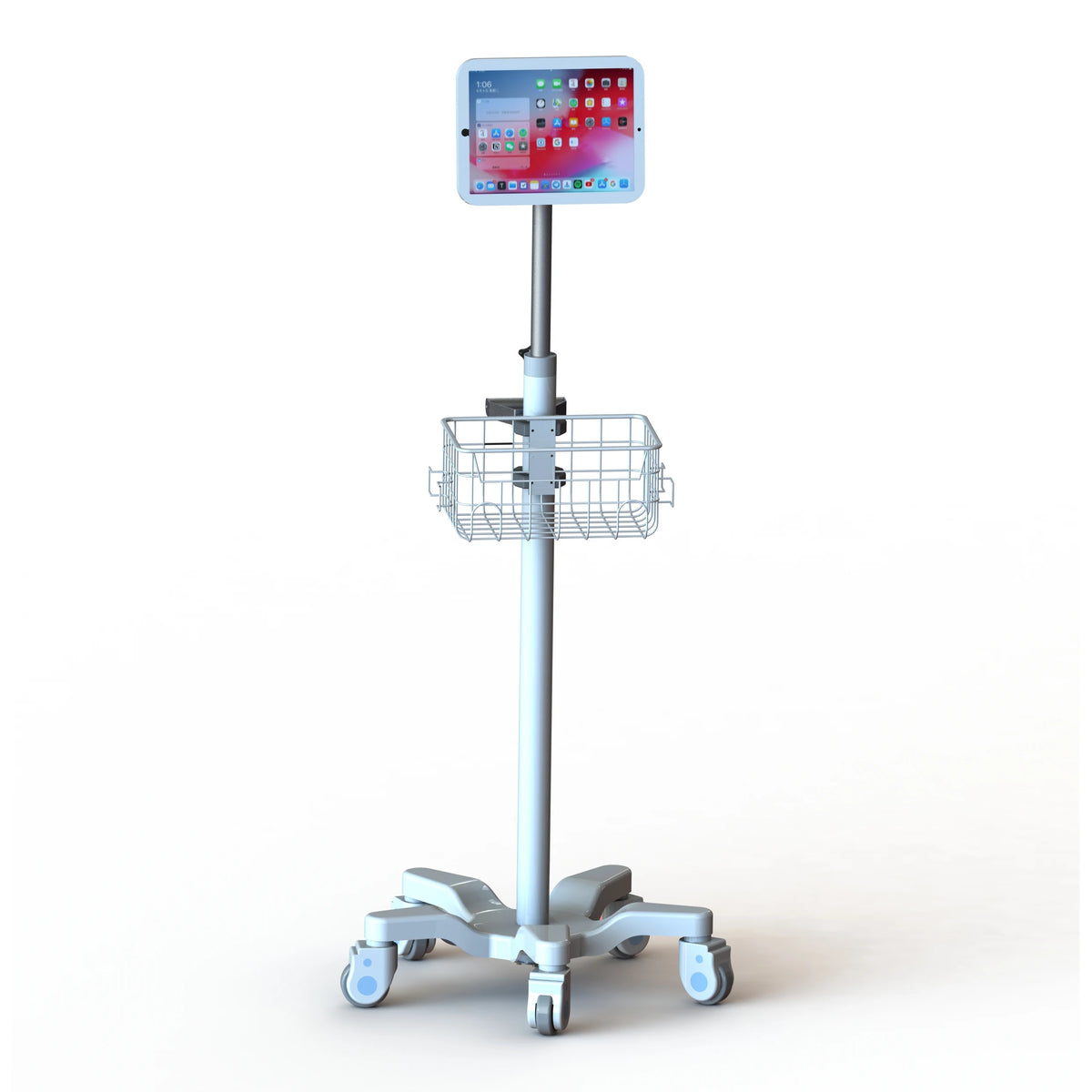 Ergonomic Design High-end Aluminum Hospital Monitor Stand/Dental Nursing Trolley/ Medical Tablet Cart