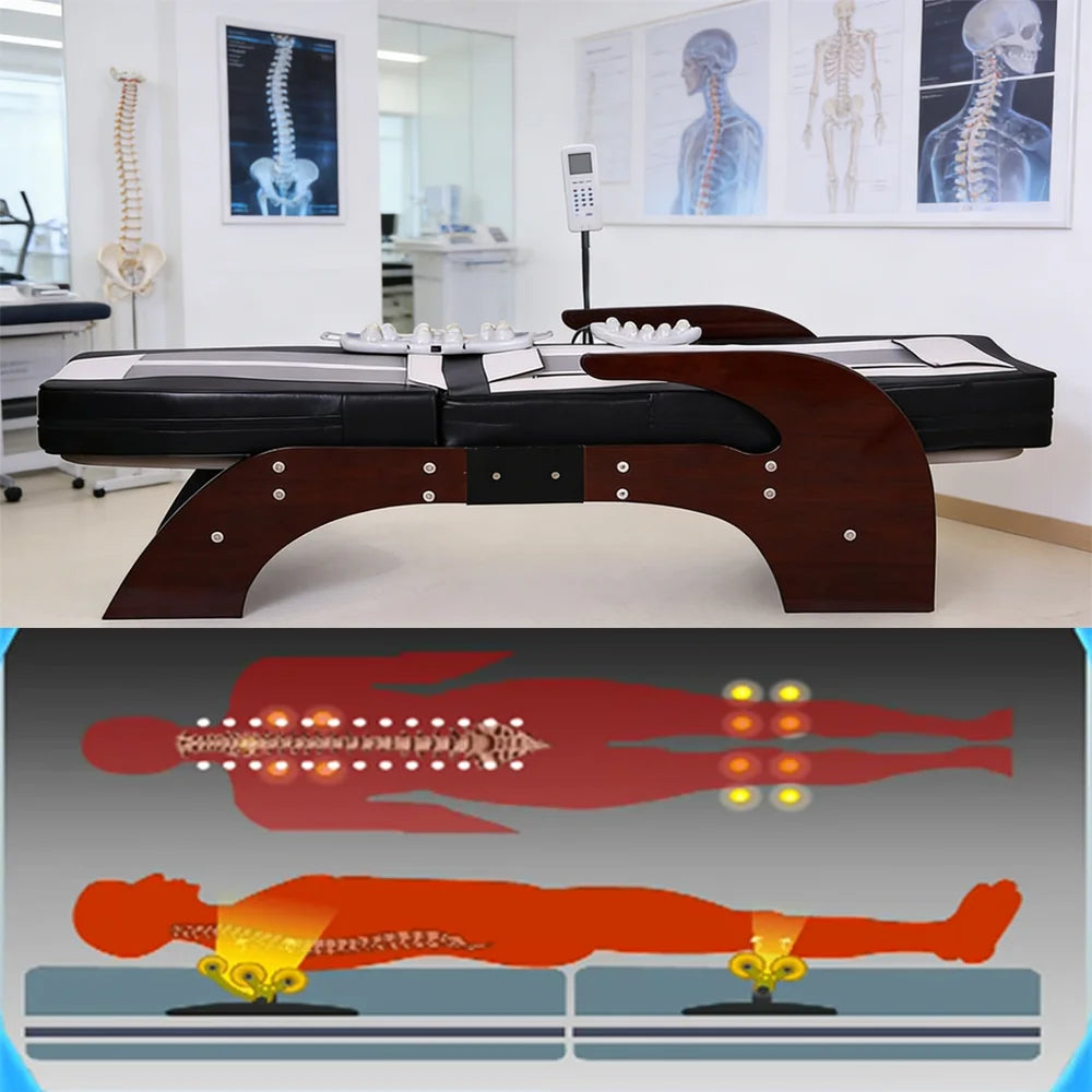 Hot Sale Jade Massage Bed with Infrared Heating Therapy & Spine Traction for Home and Spa Use