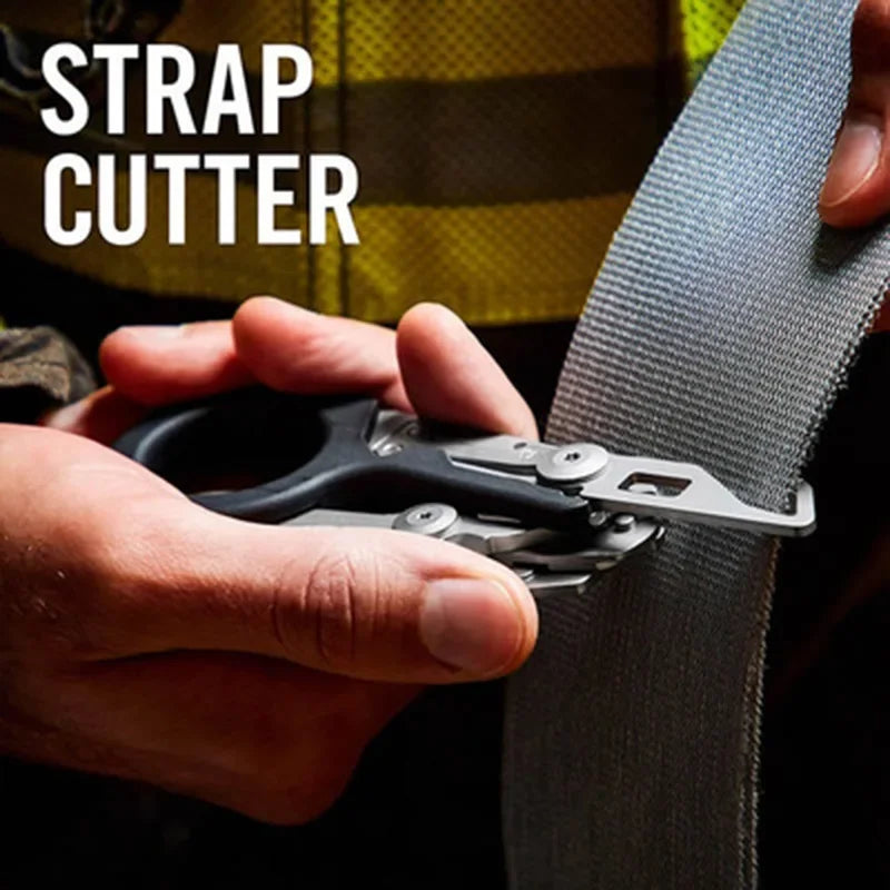 6 In1 Multifunction Medical Emergency Response Raptors Shears Foldable Scissors Pliers Tactical Outdoor Survival Tool Equipmen