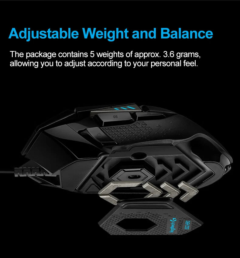 New Logitech G502 HERO Wired Mouse Pink Gaming Mouse 25600DPI Esports Mouse RGB Nebula Series