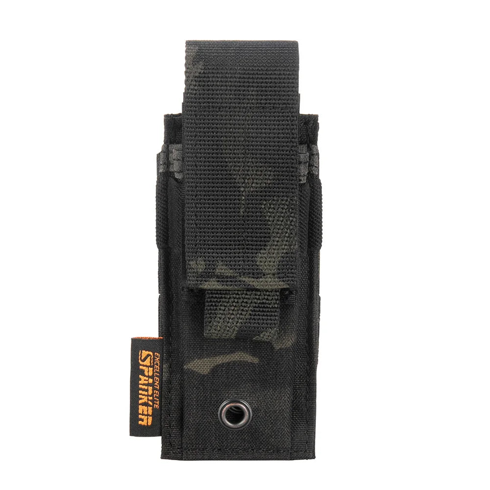 Airsoft Molle Pistol Pouch Tactical Single Magazine Pouch Flashlight Pouches 9mm Mag Bag Holder Bag Universal  Hunting Accessor