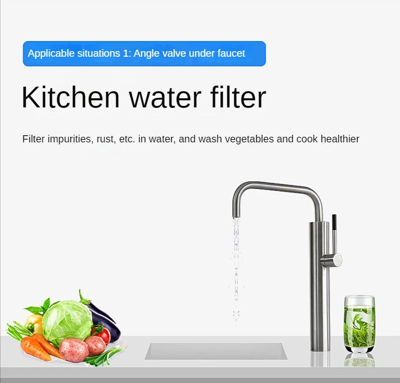Purifier Output Universal Shower Filter PP Cotton Shower Strainer Water Pre-filter For Washing Machine Kitchen Faucet Accessory