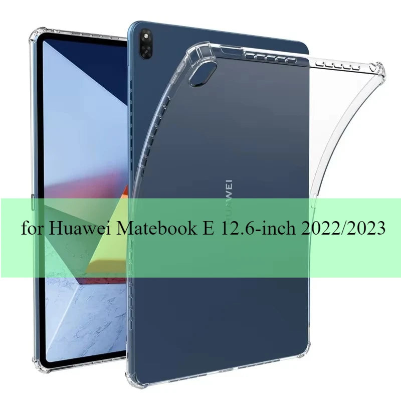 Case for Huawei MateBook E 12.6 inch 2022 Tablet Case Soft Tpu Transparent Protective Cover for Huawei Matebook E 2023 12.3''