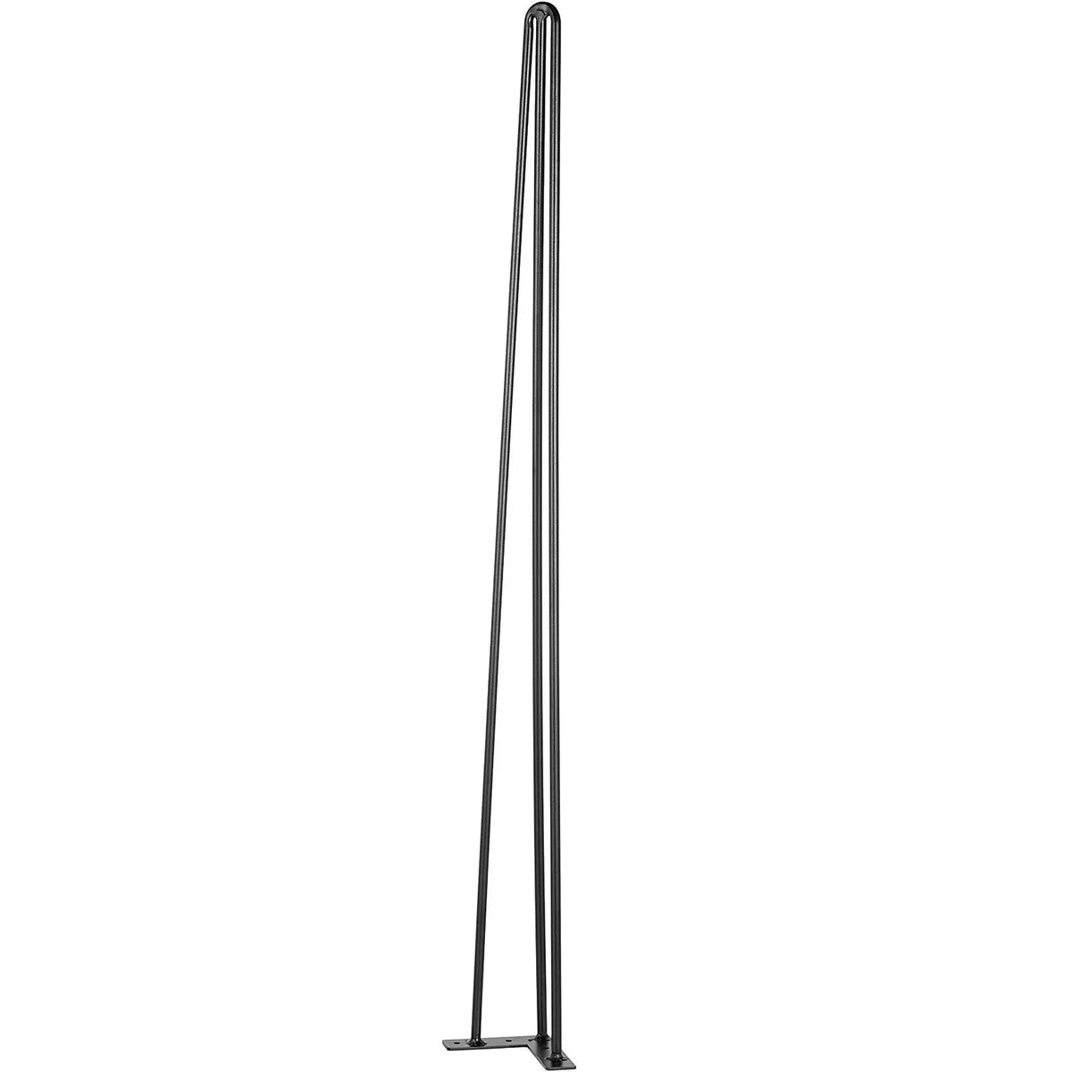 40\" Black Hairpin Table Legs Set 4 Desk Legs with 880lbs Load Capacity 3 Rods Bench Desk Dining for Parks